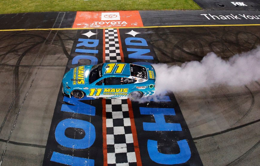 Denny Hamlin Seizes Victory at Home Track with Clutch Pit Stop