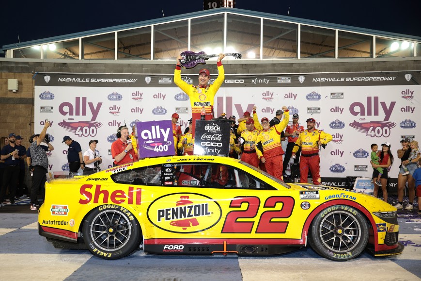 Joey Logano Triumphs in Marathon NASCAR Cup Series Race at Nashville Superspeedway