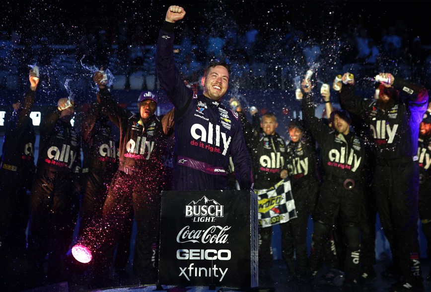 Alex Bowman Ends 80-Race Drought with Victory in Rain-Shortened Chicago Street Race