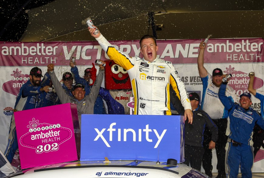 Allmendinger Scores Timely First Win of Season in Vegas, Secures Championship Spot