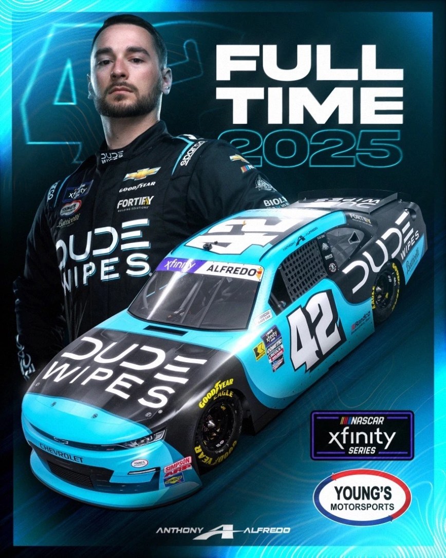 Young’s Motorsports Signs Anthony Alfredo for 2025 NASCAR Xfinity Campaign