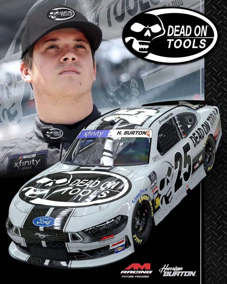 Dead On Tools Joins Forces with Harrison Burton for Multiple NASCAR Xfinity Series Races in 2025