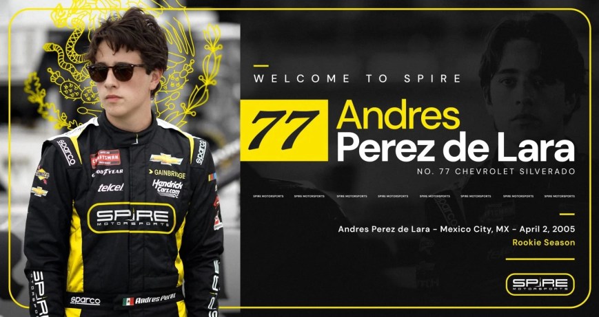 Rising Star Andres Perez de Lara Joins Spire Motorsports
