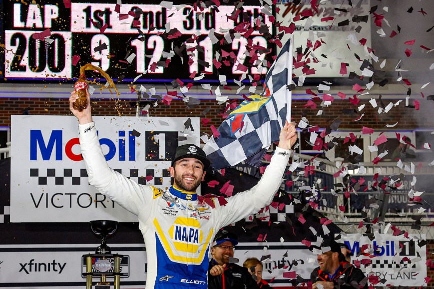 Elliott Dominates Historic Return to Bowman Gray in NASCAR Clash