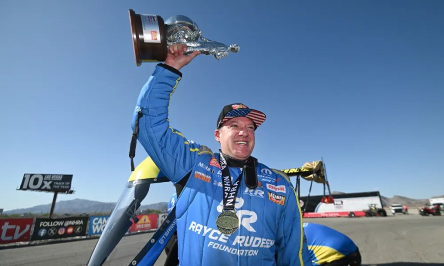 Stewart rockets to first ever NHRA Top Fuel win in Las Vegas