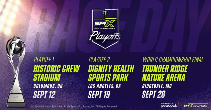 2026 SMX World Championship Playoffs and Final Set for September