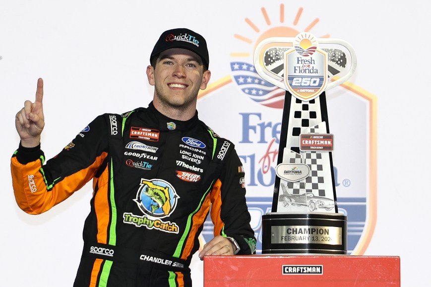 Chandler Smith Steals Overtime Win in Truck Series Opener