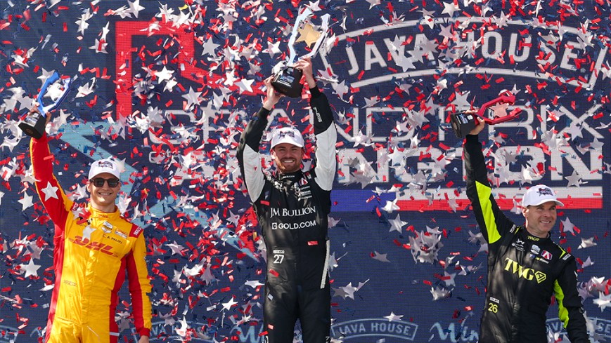 Kyle Kirkwood Outduels Alex Palou to Win Inaugural Arlington INDYCAR Race