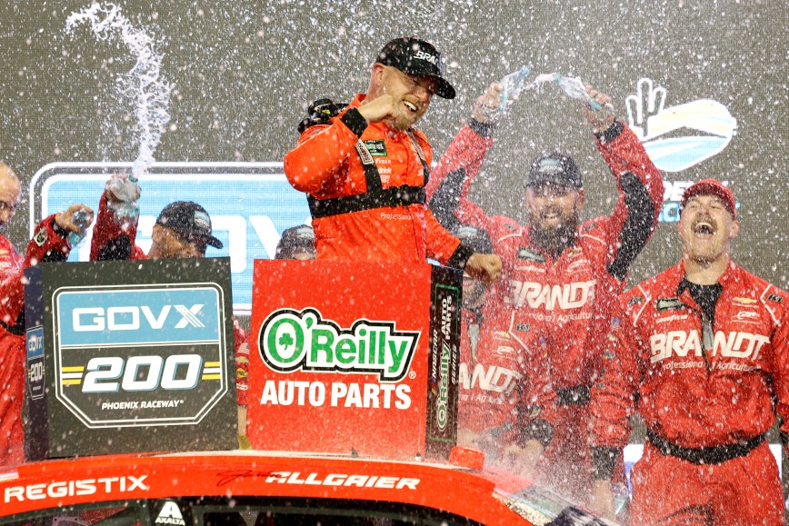 Justin Allgaier Strikes Late to Steal Phoenix Victory