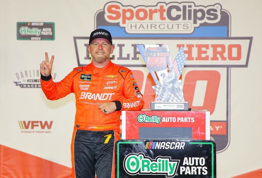 Justin Allgaier Capitalizes Late for Darlington Victory