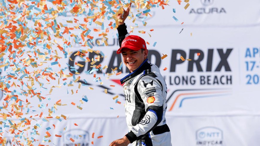 Palou Rides Pit Stop Perfection to Long Beach Win, Takes IndyCar Points Lead